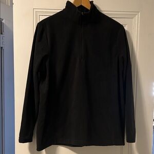 Lands' End Kids Black Zip-Up fleece Jacket